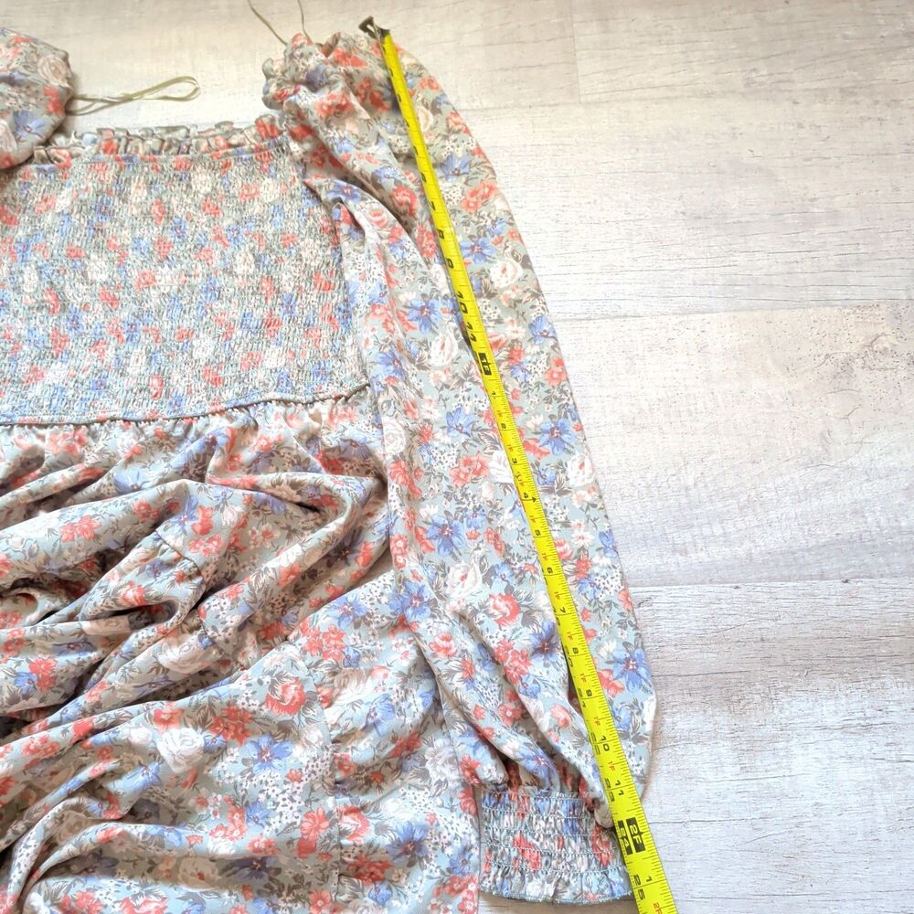 Women’s Blu Pepper Short Sleeve Floral Dress Size L - Picture 4 of 8
